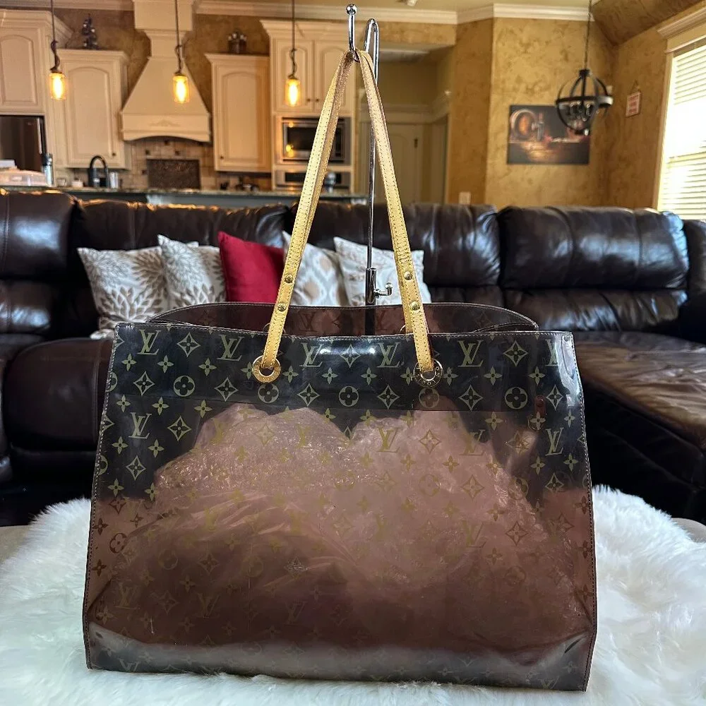 ❌SOLD❌ Authentic Louis Vuitton Limited Edition Monogram Ambre Sac Cabas GM Tote - Picture 6 of 14